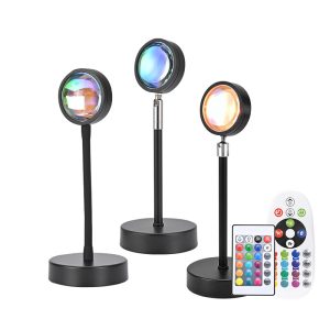 Foreign trade color matching, filling light, atmosphere, projection light, Internet celebrity shooting, sunset light, sunset lampstand, graffiti night light