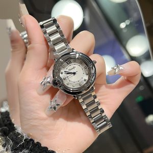 Cross-border explosive confession balloon classic blue balloon steel belt fashion explosive tiktok women's watch factory one drop shipping