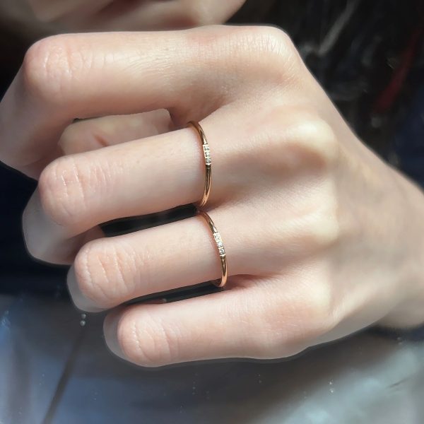 Super fine hands ~ high-end sense of small zircon rings, women's fashion personality, titanium steel ring tail ring, 2024 new trend