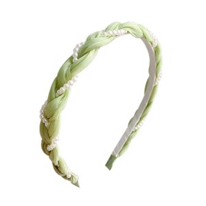 Twist pearl headband women's 2025 spring and summer Korean high-end headband forest hair bundle small fresh headband hair accessories