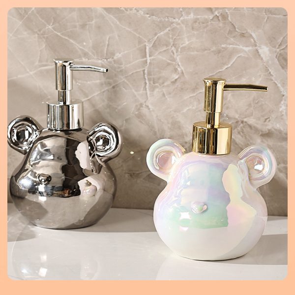 ✅ Ceramic dispensing bottle sets: press-on body wash, shampoo, hand sanitizer, small bottles, empty bottles, lotion