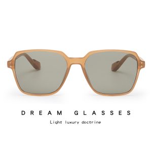 Cross-border Internet celebrity small frame UV protection sunglasses European and American retro personality sunglasses women's ins brown glasses