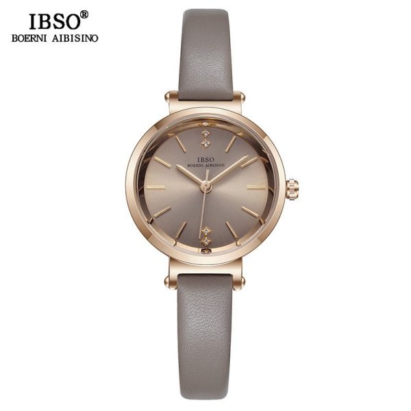 IBSO New Little Fresh Student Leather Belt Quartz Qiaoshang Korean Version Women's Watch