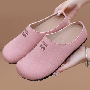 Shoes, women's shoes, versatile summer Birkenstock half slippers, slippers, fashionable polyurethane casual shoes, drop shipping