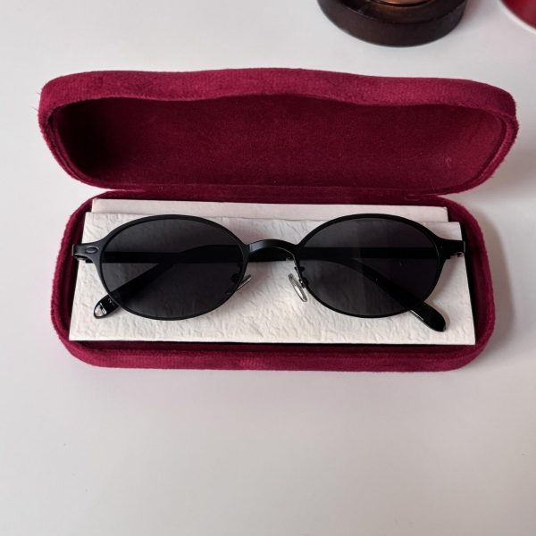 European and American small frame oval sunglasses female trendy Internet celebrity same small face UV protection American retro sunglasses ins - Image 4