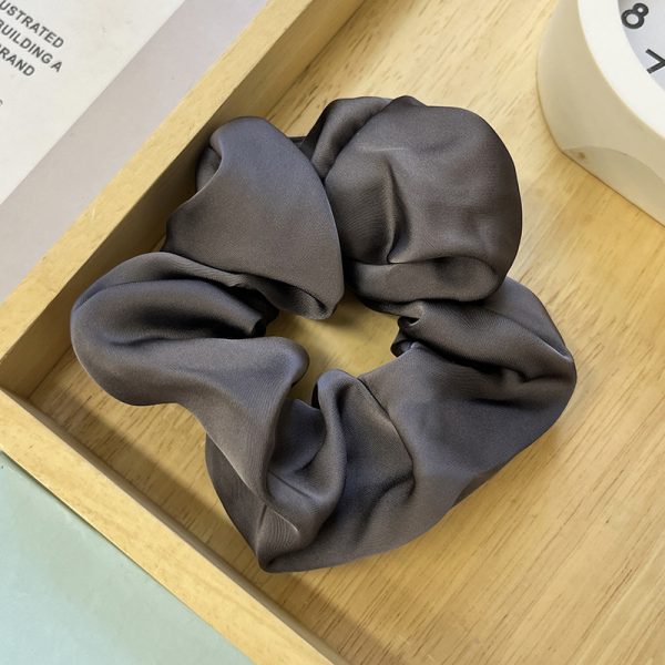 High-quality large satin large intestine hair ring, Korean simple fairy headband, French retro hair headpiece, women's Korean version - Image 2