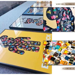 Building block minifigures, three-dimensional physical decoration, 3D cartoon living room, sofa hanging painting, bedroom, children's room mural, porch painting