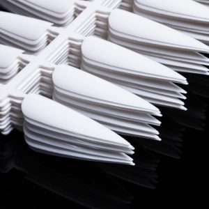 Nail art single number long pointed nail piece long fake nail sticker salon pointed nail piece nail sheet nail color card 240 pieces