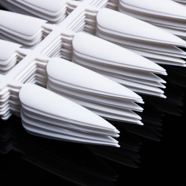Nail art single number long pointed nail piece long fake nail sticker salon pointed nail piece nail sheet nail color card 240 pieces - Image 3