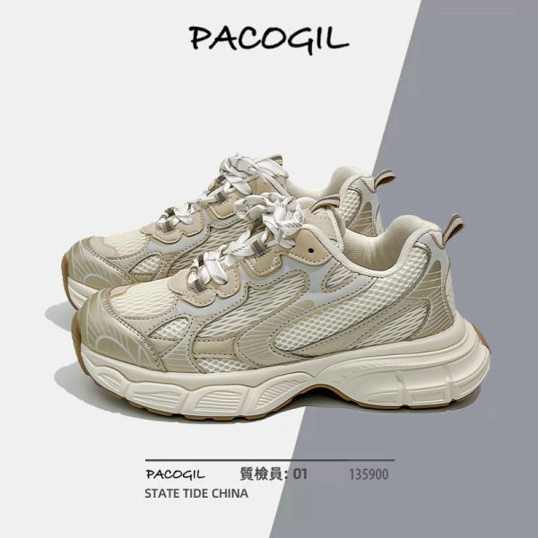 Huge comfort! Daddy Shoes Women's Summer Hot Thick-Soled Shoes Girls 2023 New Breathable Casual Sneakers Women's Shoes