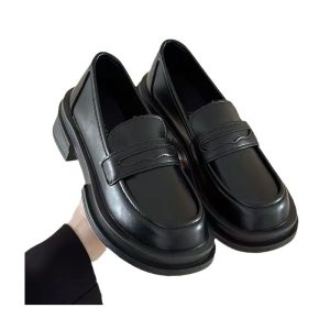 Thick-soled college British style women's 2024 new summer slip-on Mary Jane loafers