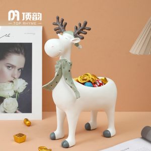 Nordic style creative elk red wine bottle holder entryway home bedroom living room resin ornament art ornament gift gift