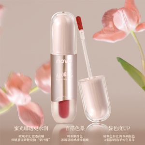 Domestic makeup NOVO new water gloss mirror lip gloss student female affordable niche lip dye liquid lip gloss lip gloss 6095