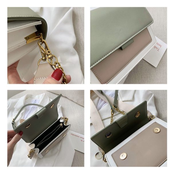 women bags 2020 new fashion texture hand-held messenger bag all-match ins shoulder bag small square bag - Image 4