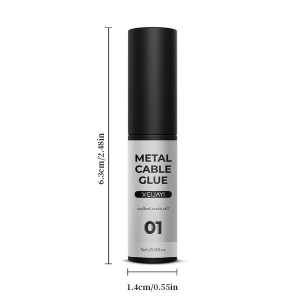 Cross-border new product nail metal wire glue high-density hook paint glue metal glue phototherapy nail glue 5ml - Image 5