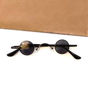 Punk round retro sunglasses, men's and women's ultra-small frames, traitors, hip-hop, concave sunglasses, prince glasses