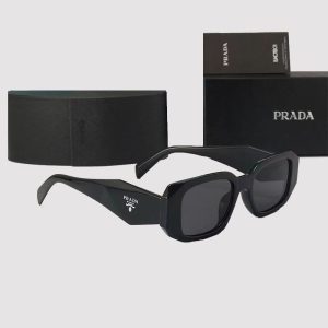European and American retro P home sunglasses PR17 rectangular plate personality trend unisex ins sunglasses anti-glare