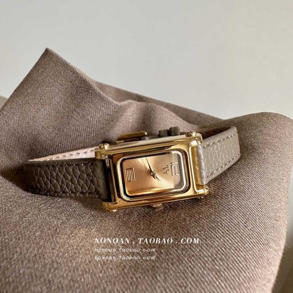 TT Tianta new square belt watch women's simple retro French light luxury niche high-end sense
