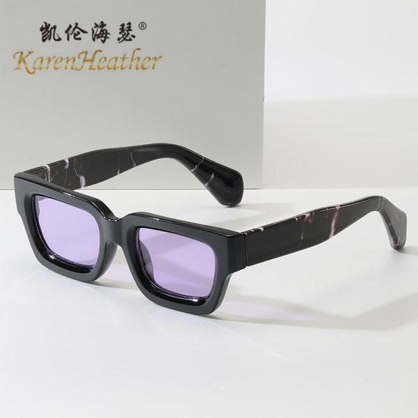 New Fashion Small Frame Sunglasses 86608 European and American Personality Square Frame Sunglasses Cross-border Versatile Thick Frame Sunglasses
