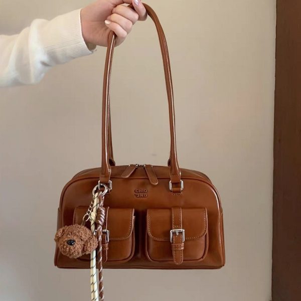 South Wind Chio2nd Samba Lounge Pillow Bag Bag Women's Autumn Vintage Boston Bag Commuter Tote Shoulder Bag