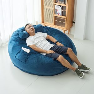 Compressed sofa, lazy sofa, broken sponge particles, compressible, detachable, washable, cross-border e-commerce, one piece of delivery