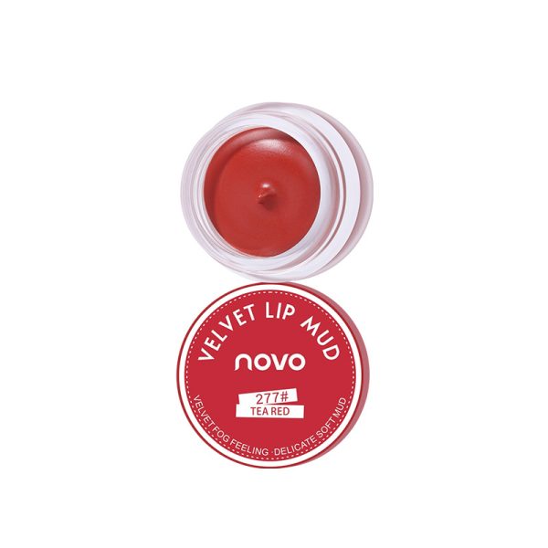 NOVO Lip Clay Canned Jelly Makeup Velvet Bean Paste Red Brown Non-stick Cup Student Women's Lipstick New Product 5461 Domestic Products - Image 5