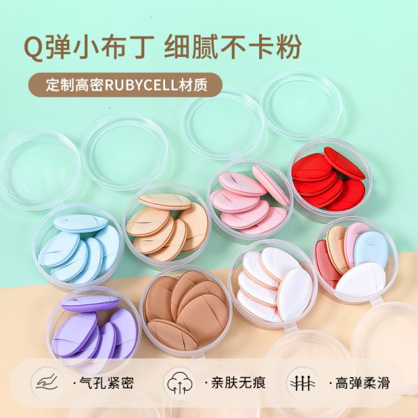 Wholesale finger cushion puff dry and wet mini thumb tip concealer small puff foundation liquid makeup sponge - Image 4