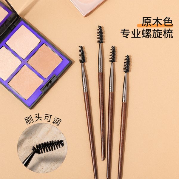 Cross-border hot selling eyelash brush, double head eyebrow brush, spiral comb brush, eyelash roll, professional Cangzhou makeup brush, beauty tool