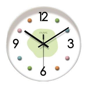 Ipra 7013 light luxury cream wind clock, living room creative clock, wall decoration, study room, dining room silent wall clock