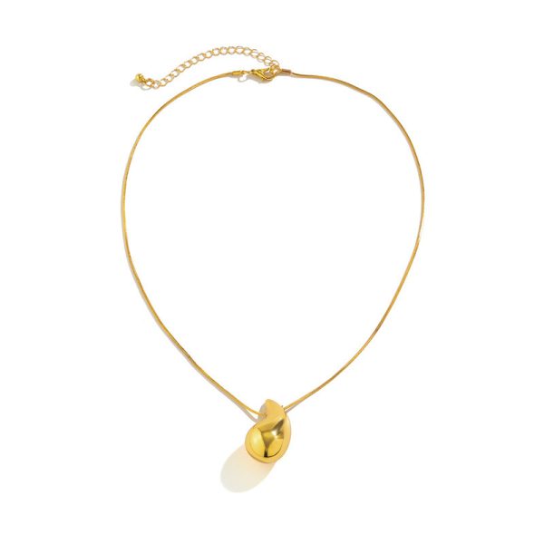 Simple European and American feng shui drop necklace feminine simple and versatile niche design clavicle chain 2023 new style - Image 5
