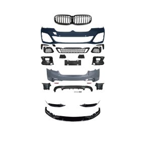 For 18-21 BMW 5 Series Modified MT MP Surround G30 38 Front and Rear Bars Middle Mesh Side Skirt Rear Wing Kit