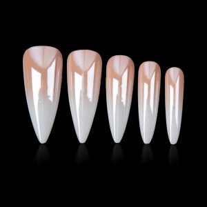 Cross-border explosive nail art wholesale simple gradient nail sheet electroplated nail sheet detachable wearable nail