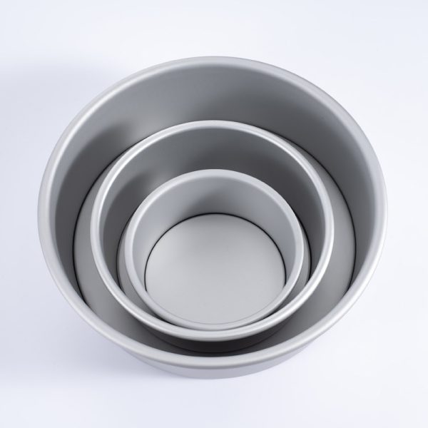 Aluminum alloy baking tray, anode, live bottom, chifon cake mold, non-sticking, solid bottom mousse, square round mold, baking tool - Image 3