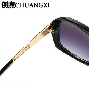 Sunglasses women's high-end anti-ultraviolet polarized sunglasses trendy diamond-encrusted large frame outdoor travel driving sunglasses