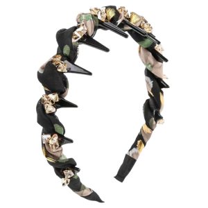 2025 Internet celebrity new hairpin headband, feminine temperament, diamond-inlaid skull top headdress, versatile hair pressure and face washing headband