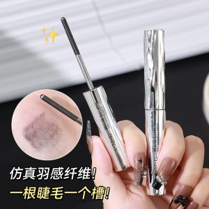 A.M.G Steel Tube Eyelash Primer, Waterproof Long Curl Non-Smudging, Long-lasting Natural Thick Thread Mascara