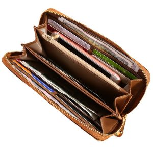 Single pull crocodile head wallet women's wallet large capacity mobile phone clutch one piece drop shipping long zipper bag