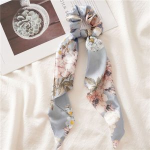 Tie the head rope Internet celebrity popular streamer bow hair ornament head rope tie hair French headband satin early spring atmosphere