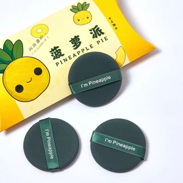 Pineapple Egg Yolk Pie Demon Powder Puff Air Cushion Makeup Beauty Egg Do Not Eat Powder Marshmallow Sponge Liquid Foundation Special System - Image 5