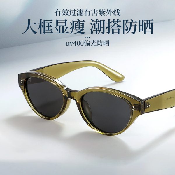 Cat eye sunglasses women's premium polarized sunglasses anti-ultraviolet 19467 danyang wholesale fashion tr frames