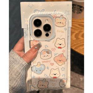 Selling cute animal collection for Apple 16PROMAX phone case iPhone15 design sense 14 cute 13 transparent