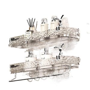 Wall disposable table storage rack, wall mounted toilet storage rack, punched toilet shelf, bathroom household toilet