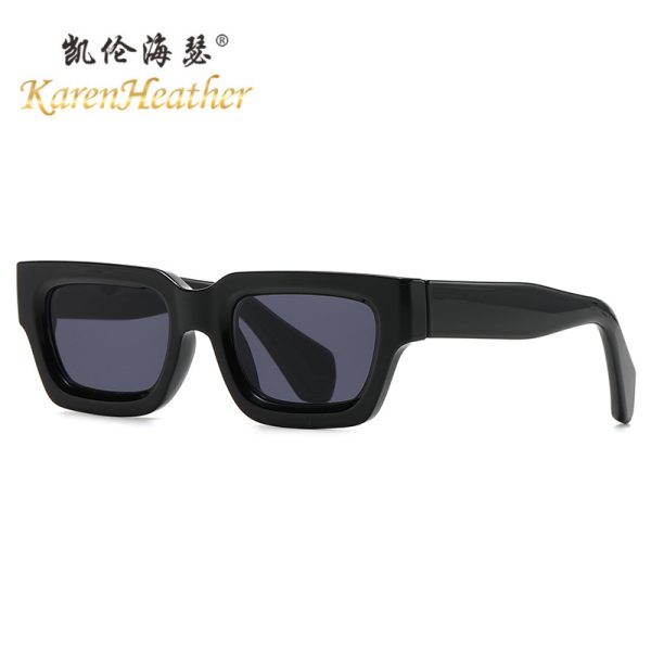 New Fashion Small Frame Sunglasses 86608 European and American Personality Square Frame Sunglasses Cross-border Versatile Thick Frame Sunglasses - Image 4