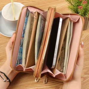 New women's wallet, Korean version, simple long ins, women's popular high-quality wallet, women's large-capacity mobile phone bag