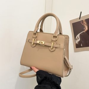 Simple Retro Handheld Kelly Bag Women's Spring Summer 2025 New Trendy Shoulder Bag Fashion Commuter Crossbody Square Bag