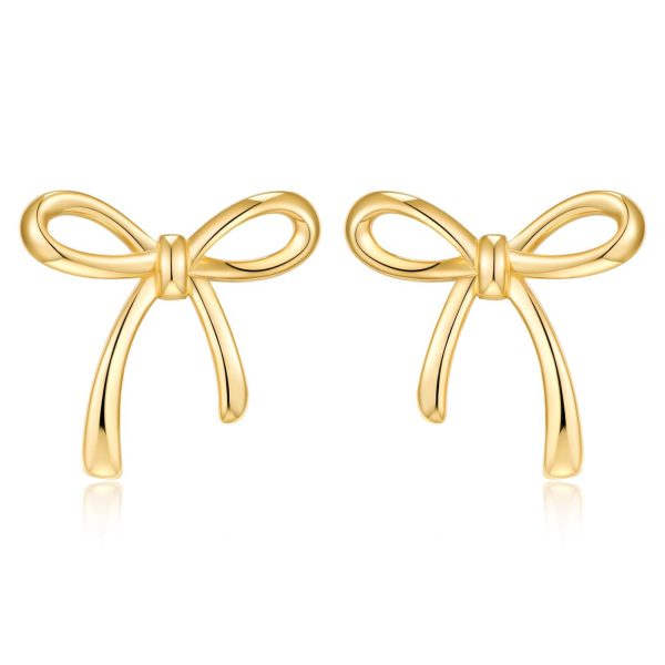 Electroplated simple necklace pendant bow cute fashion girl versatile high-end temperament collarbone chain collarband chain - Image 3