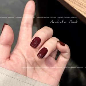 Ancola Red Nail Polish Glue 2024 New White Jujube Clay Red Brown Cherry Wine Red Nail Art Shop Only