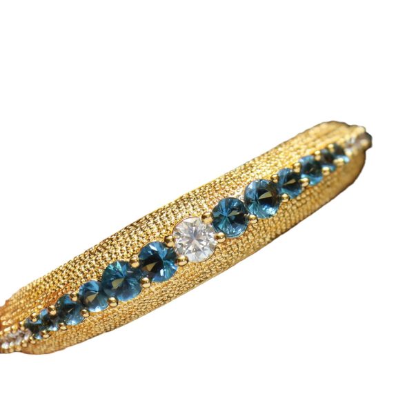 French vintage rhinestone stud earrings vintage second-hand high-end temperament light luxury frosted bracelet bracelet women - Image 5