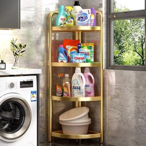 Bathroom shelves floor-to-ceiling, multi-storey toilets, storage of various artifacts, corner toilets, bathroom triangular basin racks