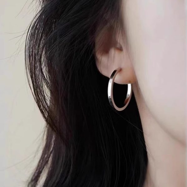 2023 new simple temperament earrings, high-end Internet celebrities, the same earrings, anti-allergic, exquisite foreign ear jewelry